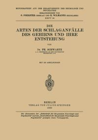 Produktbild: Die Arten der Schlaganf&auml;lle des Gehirns und ihre Entstehung