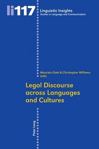 Produktbild: Legal Discourse across Languages and Cultures