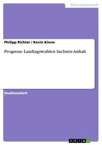 Produktbild: Prognose Landtagswahlen Sachsen-Anhalt