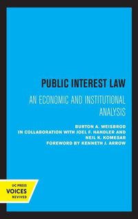 Produktbild: Weisbrod, B: Public Interest Law