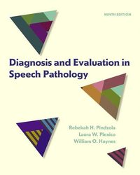 Produktbild: Pindzola, R: Diagnosis and Evaluation in Speech Pathology