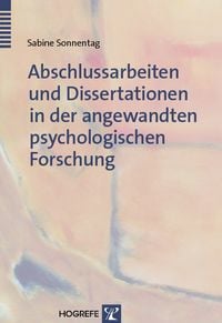 Produktbild: Abschlussarbeiten und Dissertationen in der angewandten psychologischen Forschung