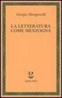Produktbild: La letteratura come menzogna
