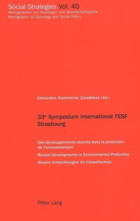 Produktbild: 33 e Symposium International FESF Strasbourg
