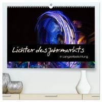 Produktbild: Lichter des Jahrmarkts in Langzeitbelichtung (hochwertiger Premium Wandkalender 2027 DIN A2 quer), Kunstdruck in Hochglanz
