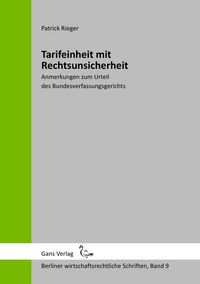 Produktbild: Tarifeinheit mit Rechtsunsicherheit