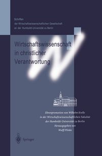 Produktbild: Wirtschaftswissenschaft in christlicher Verantwortung