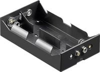 Produktbild: Goobay 11977 Batteriehalter 4x Mono (D) Druckknopfanschluss (L x B x H) 133.5 x 74 x 31.5mm