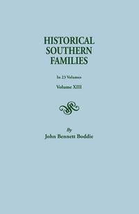 Produktbild: Historical Southern Families. in 23 Volumes. Volume XIII