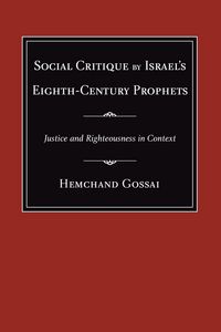Produktbild: Social Critique by Israel's Eighth-Century Prophets