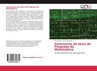 Produktbild: Seminarios de tesis de Pregrado de Matem&aacute;tica