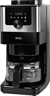 Produktbild: Silva Homeline KA-M 200 INOX Kaffeemaschine Schwarz, Inox Fassungsverm&ouml;gen Tassen=4 Display, Glaskanne, mit Filterkaffee-Funktion