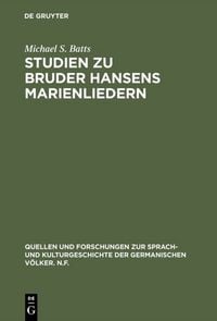 Produktbild: Studien zu Bruder Hansens Marienliedern
