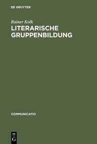 Produktbild: Literarische Gruppenbildung