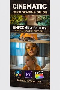 Produktbild: Cinematic Color Grading Guide and BMPCC 4K/6K LUTs