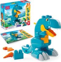 Produktbild: MEGA BLOKS Fisher-Price Bei&szlig;-Dinosaurier zum Zusammenbauen T-Rex Bausteinspiel