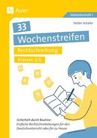 Produktbild: 33 Wochenstreifen Rechtschreibung Klassen 5-6
