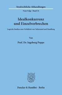 Produktbild: Idealkonkurrenz und Einzelverbrechen.