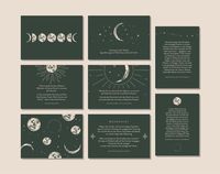 Bild vom Artikel Schönes Postkarten Set "Sei wie der Mond" vom Autor Johanna Kramer