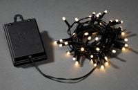 Produktbild: Konstsmide 3724-130 Lichterkette Au&szlig;en batteriebetrieben Anzahl Leuchtmittel 40 LED Warmwei&szlig; Beleuchtete L&auml;nge: 3.9m mit Schalter