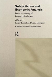 Produktbild: Subjectivism and Economic Analysis
