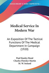 Produktbild: Medical Service In Modern War