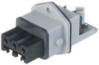 Produktbild: Hirschmann STAKEI 3 N Netz-Steckverbinder STAKEI Serie (Netzsteckverbinder) STAKEI Buchse, Einbau vertikal Gesamtpolzahl: 3 + PE 16 A Grau 1 St.