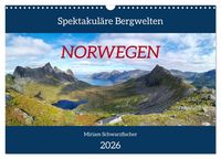Produktbild: Spektakul&auml;re Bergwelten Norwegen (Wandkalender 2026 DIN A3 quer), CALVENDO Monatskalender