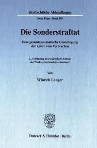 Produktbild: Die Sonderstraftat.