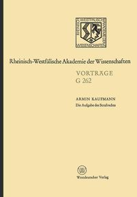 Produktbild: Die Aufgabe des Strafrechts