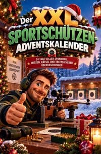 Produktbild: Der XXL Sportsch&uuml;tzen-Adventskalender - 24 zielsichere &Uuml;berraschungen mit Ausmalbildern, R&auml;tseln, Mitmachseiten, kuriosen Fakten & unn&uuml;tzem Wissen