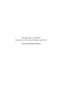 Produktbild: Figures de l'alterite - comment peut-on etre socio-anthropol