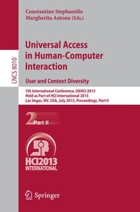 Produktbild: Universal Access in Human-Computer Interaction: User and Context Diversity