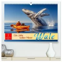 Produktbild: Wale - ein Jahr voller Meer (hochwertiger Premium Wandkalender 2026 DIN A2 quer), Kunstdruck in Hochglanz