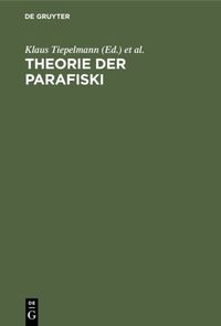 Produktbild: Theorie der Parafiski