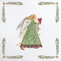 Produktbild: Serviette Engel, 25x25cm