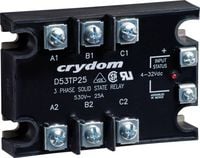 Produktbild: Crydom Halbleiterrelais D53TP50D 50 A Schaltspannung (max.): 530 V/AC Nullspannungsschaltend 1 St.