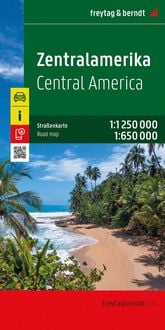 Produktbild: Zentralamerika, Stra&szlig;enkarte 1:1.250.000 / 1:650.000, freytag & berndt