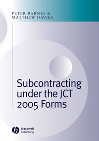 Produktbild: Subcontracting Under the JCT 2005 Forms