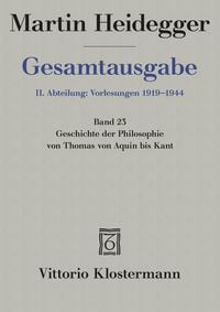 Produktbild: Geschichte der Philosophie von Thomas von Aquin bis Kant. (Wintersemester 1926/27)