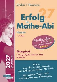 Produktbild: Erfolg im Mathe-Abi 2027 Hessen Grundkurs Pr&uuml;fungsaufgaben 2021 bis 2026