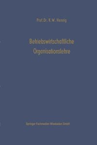 Produktbild: Betriebswirtschaftliche Organisationslehre