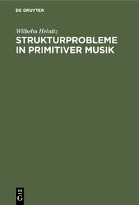 Produktbild: Strukturprobleme in primitiver Musik