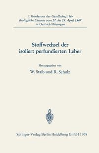 Produktbild: Stoffwechsel der isoliert perfundierten Leber