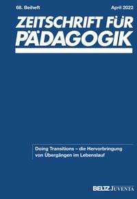 Produktbild: Zeitschrift f&uuml;r P&auml;dagogik 68. Beiheft 2022