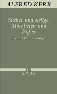 Produktbild: Sucher und Selige, Moralisten und B&uuml;&szlig;er