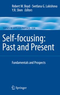 Bild vom Artikel Self-focusing: Past and Present vom Autor Robert W. Boyd