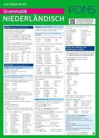 Produktbild: PONS Grammatik auf einen Blick Niederl&auml;ndisch