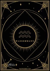 Produktbild: Edles Notizbuch Sternzeichen Wassermann | Designed by Alfred Herler