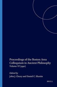 Produktbild: Proceedings of the Boston Area Colloquium in Ancient Philosophy